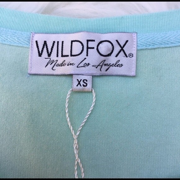NWT Wildfox Beach Bum Baggy Beach Jumper Mint XS - Picture 4 of 9